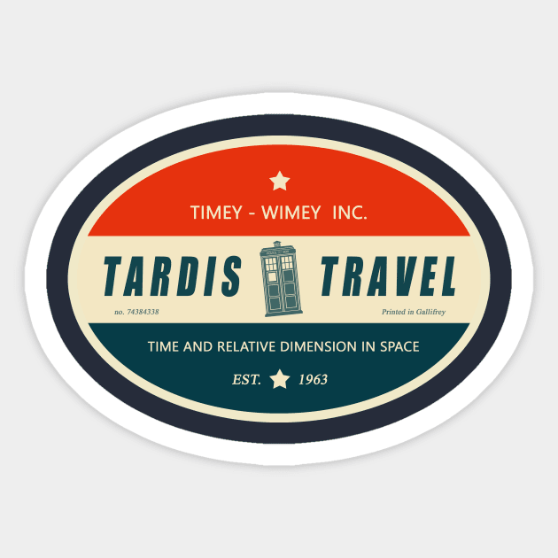 Tardis Travel Sticker by bigbadrobot